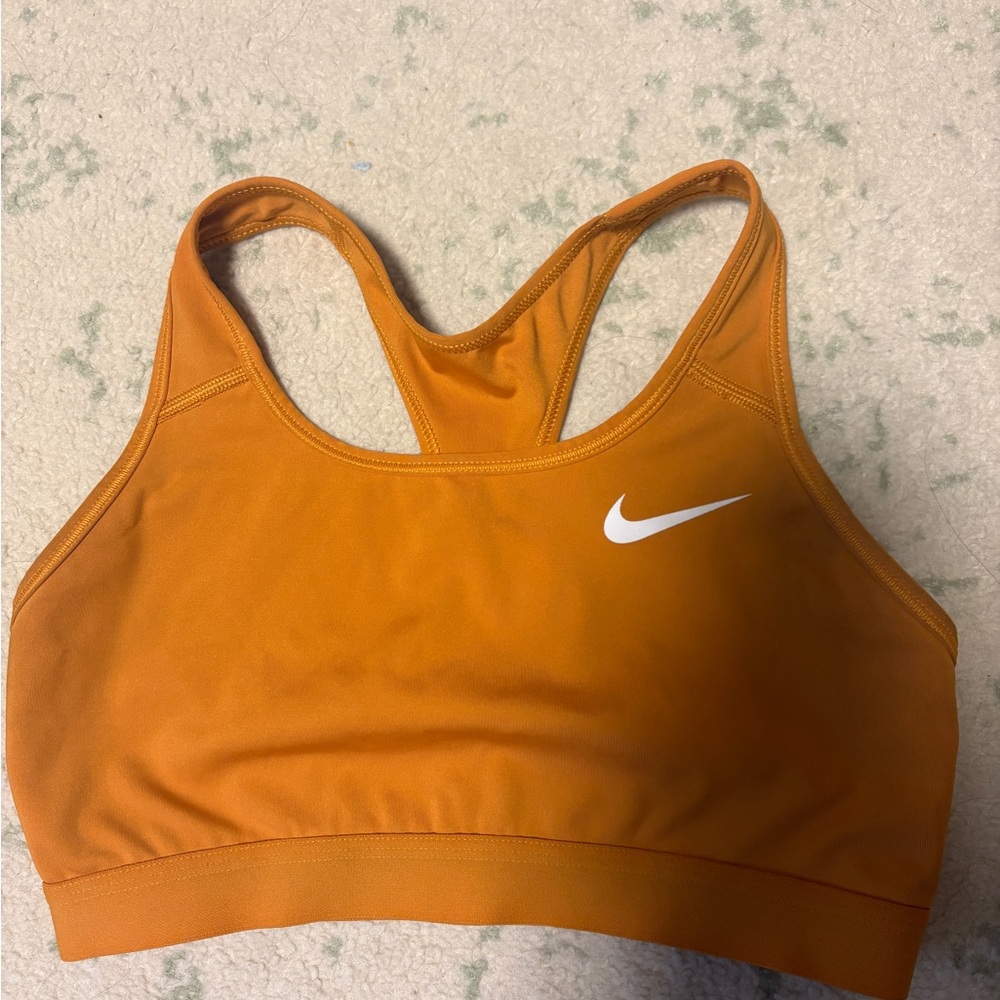 Nike Women's Swoosh Light Support Non-Padded Orange Sports Bra